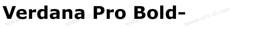Verdana Pro Bold字体转换 Verdana Pro Bold字体转换